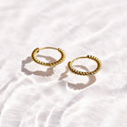 Chunky Twist Hoop Earrings