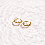 Marquise Crystal Huggie Hoop Earrings