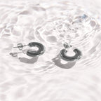 Chunky Curved Hoop Earrings