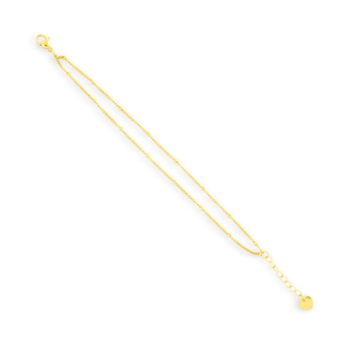 Double Layer Beaded Chain Bracelet