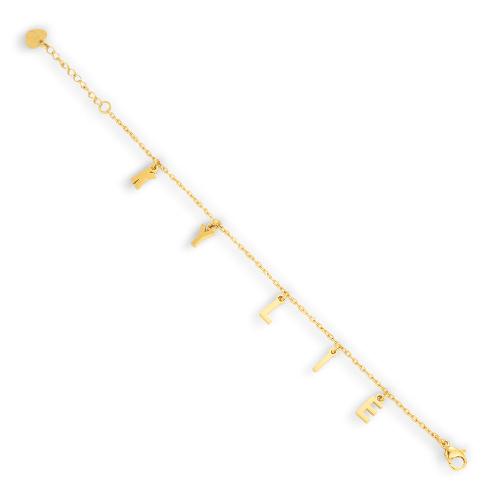 Custom/Personalized Letter Charm Bracelet - EVRYJEWELS