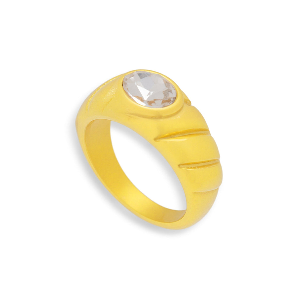 Oval Stone Dome Ring
