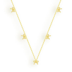 Gilded Bow Necklace - EVRYJEWELS