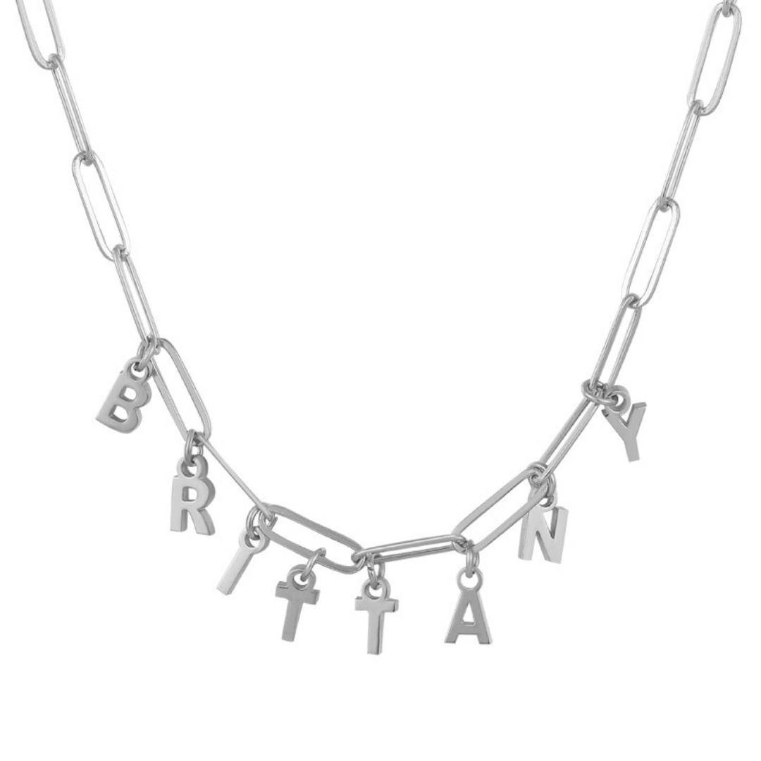 Custom/Personalized Link Letter Necklace - EVRYJEWELS