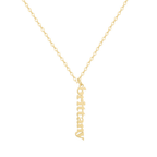 Custom/Personalized Mini Vertical Charm Nameplate Necklace - EVRYJEWELS